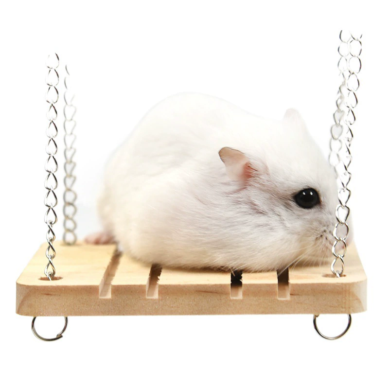 Хомяк деревянные качели игрушка фитнес игрушка хомяк клетка пейзаж украшение деревянная игрушка