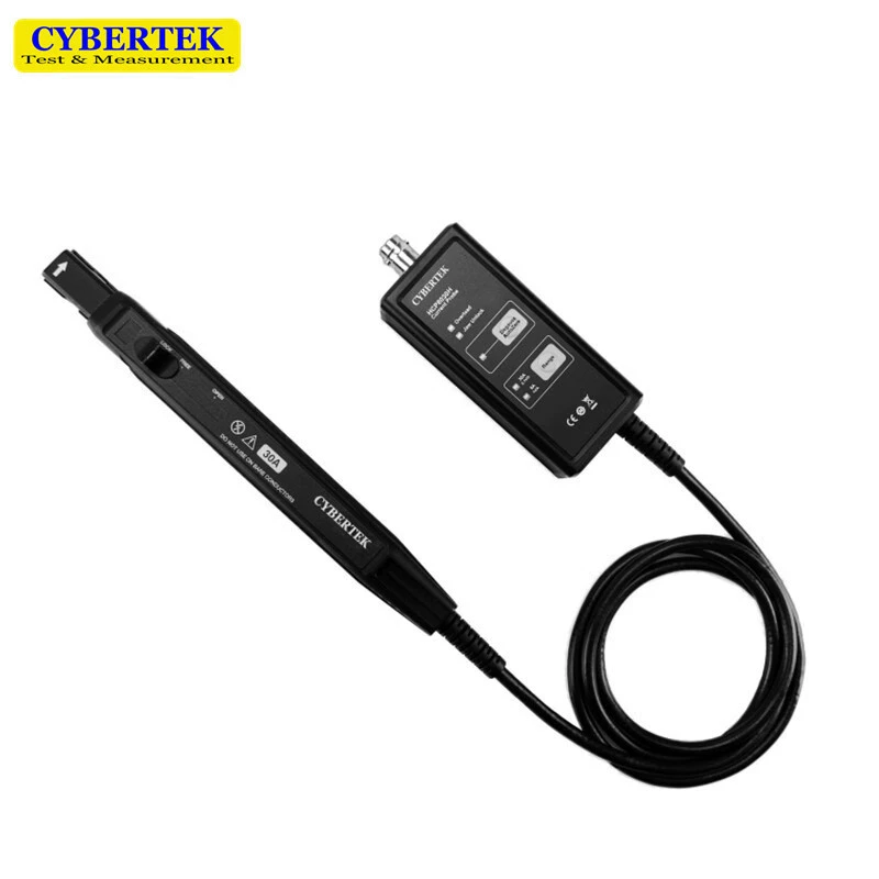 CYBERTEK использует высокочастотный токовый зонд HCP8030H 30A/120 МГц с двумя диапазонами переменного и постоянного тока.