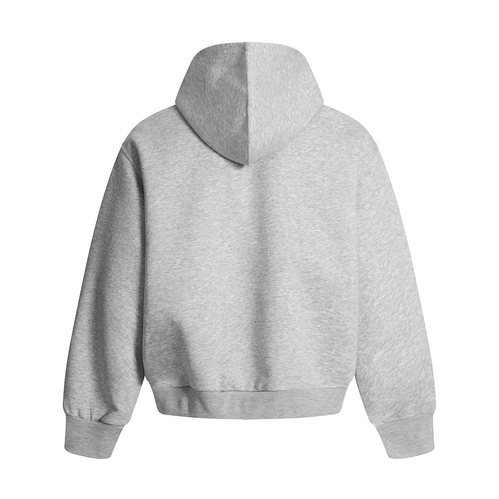 Trendiges Herren-Sweatshirt mit Kapuze und Cardigan – geteiltes Dekonstruktions-Patchwork-Design mit Reißverschlusstaschen, lockere Passform, einfarbig passend zu allen_voghion.com