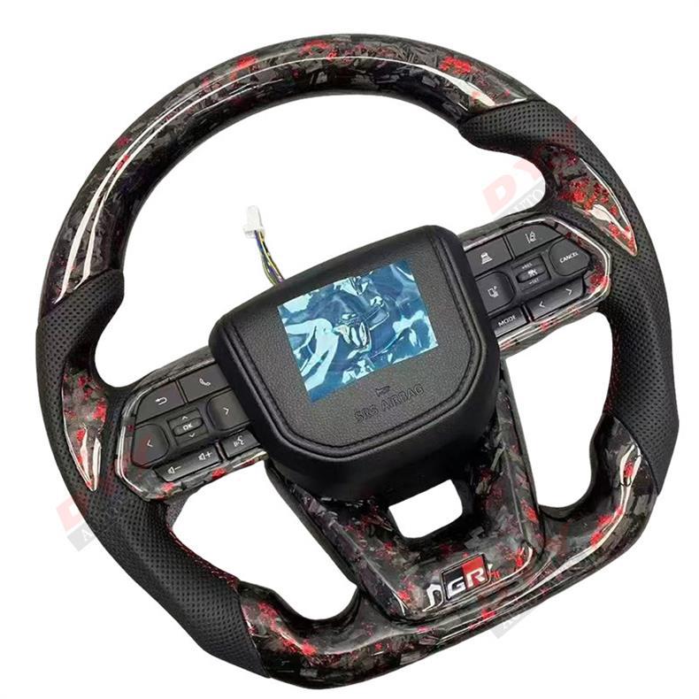 Suitable for Nx/Rx/Lx570/Gx460 Upgrade Lc Modification Gr Carbon Fiber Steering Wheel Forged Steering Wheel Old to New