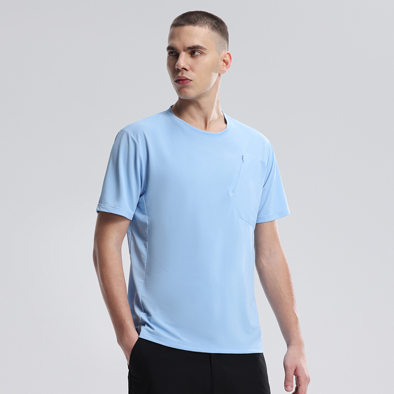 Dijia es el mismo deporte transfronterizo de manga corta hombre verano ocio acondicionamiento acondicionamiento viaje montaña cuello redondo ropa de secado rápido camiseta de hombre