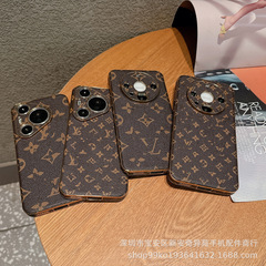 轻奢跨境爆款潮牌保护壳适用华为P80Ulrra全包贴皮皮质MAte70Pro+