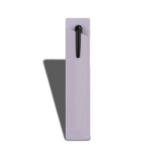 Solid color leather pu pen case can be printed with LOGO advertising gift pen case pen case ballpoint pen case anti-scratch pen case