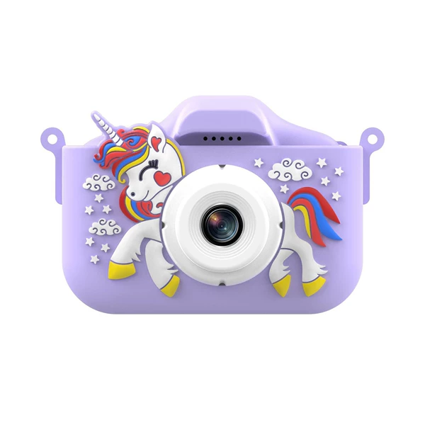 Purple memory card, unicorn
