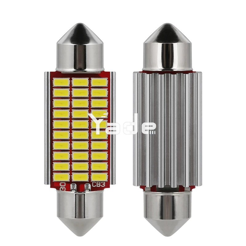 雅德 Auto LED license plate lamp Ding Light Decoding Double Pipanus 3014 SMD Reading Light Cars Light