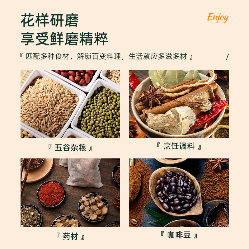 電動干磨粉機中藥材打粉機破碎機小型家用研磨機器超細五穀雜糧
