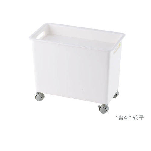 Book storage box with pulleys for student dormitory under desk bag storage box room under bed workstation sundries storage basket