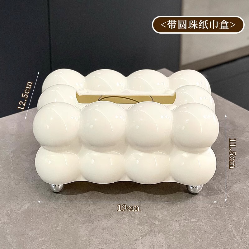ティッシュボックスのリビングルームの軽い高級家庭用創意マシュマロの紙抜き箱のテーブルのナプキンの収納箱の引き出し箱|undefined