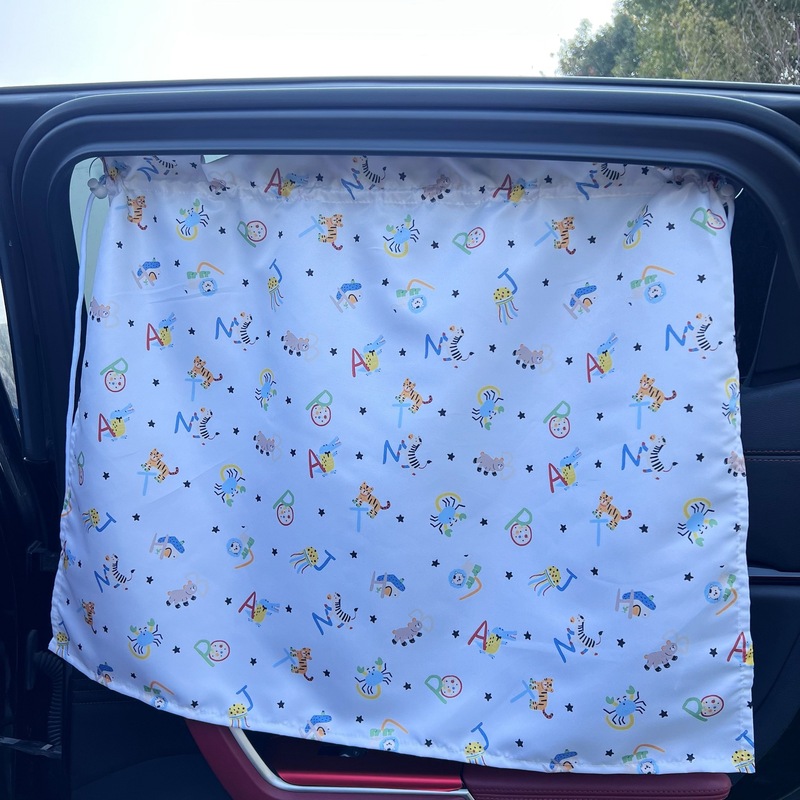 子供用車のカーテン車のプライバシーサンシェード日焼け止め漫画遮光カーテン車の伸縮カーテン吸盤タイプ|undefined
