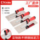 Stainless steel with teeth plastering knife trowel serrated tile trowel scraper mason batch ash knife mud plate tool