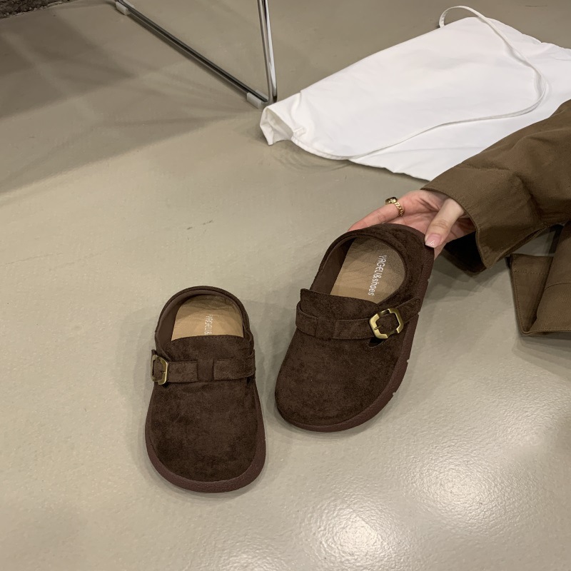 爆款复古勃肯鞋女鞋2025秋季新款外穿百搭懒人一脚蹬休闲单鞋