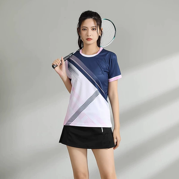 55 female pink sapphire blue back collar pressed front collar + black culottes