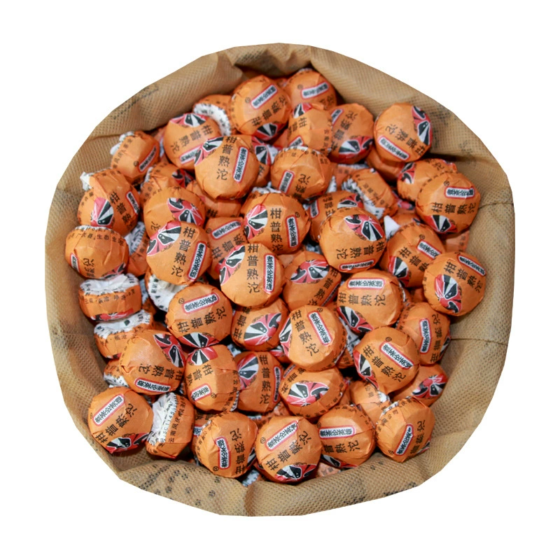 Чай Ганьпу Цитрусовый Пу 'ер Мини Маленький Чай Туо Синьхуэй Перикарпиум Цитри Ретикулатае Пу 'ер Спелый чай 500 г Юньнань Заводская цена Оптовая