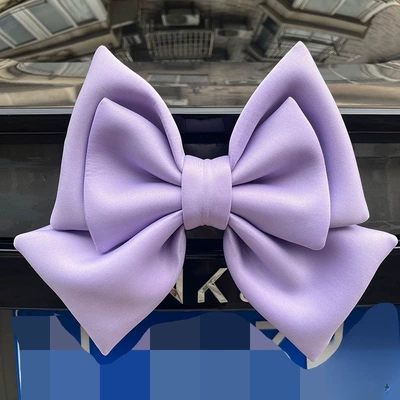 Car ornaments – Goddess Use - high-quality-space-cotton-material-2428cm-purple-bow