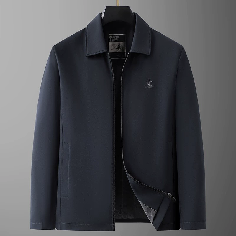 Fat Brother 2025 бизнес повседневная куртка мужская свободная толстая куртка плюс размер весенняя новая модная бизнес-куртка