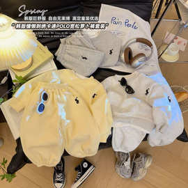 儿童套装2025新款儿童洋气卫衣春装大童春季运动晴晴春秋款