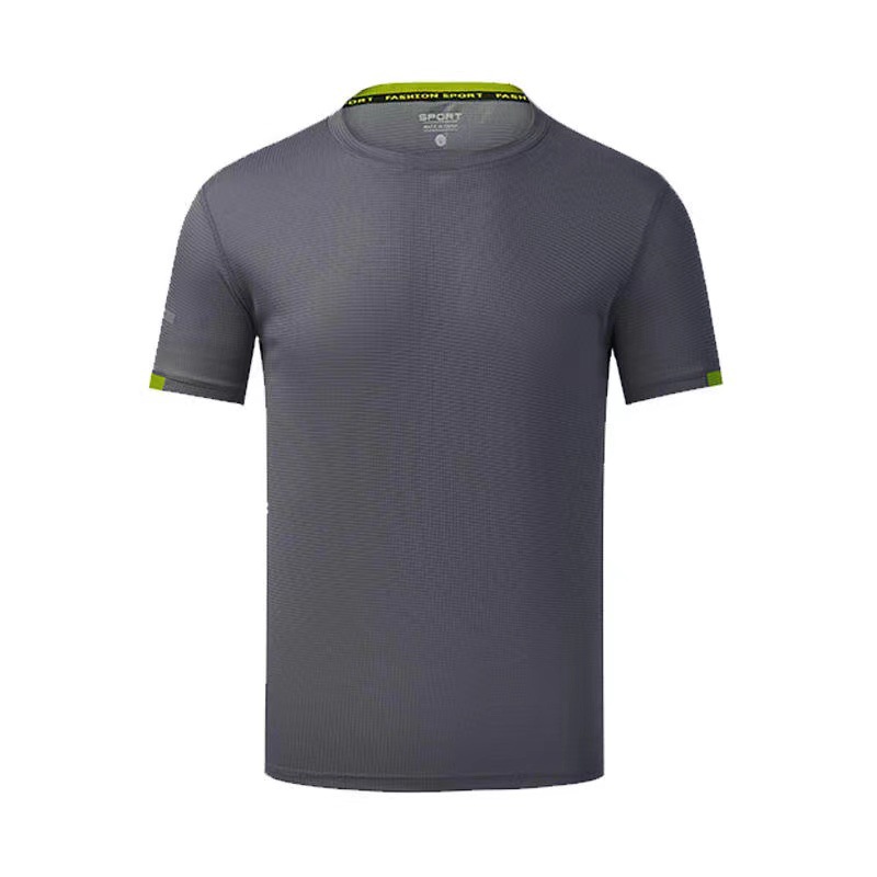 dark gray round neck