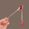 Chinese hairpin with tassels, advanced hairgrip, retro hair accessory, Chinese style, high-quality style