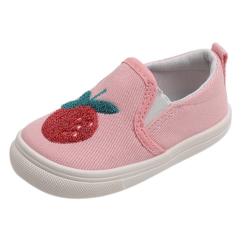Children's Canvas Shoes 2026 Spring and Autumn New Models Boys and Girls Shoes Bear Baby Canvas Shoes Kindergarten Indoor Shoes