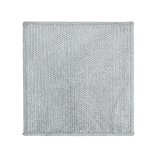 Two-sided silver wire dishwashing cloth, oil-repellent, dishwashing steel wire cloth, alternative to steel ball towels, bowls, pots, kitchen stove cleaning