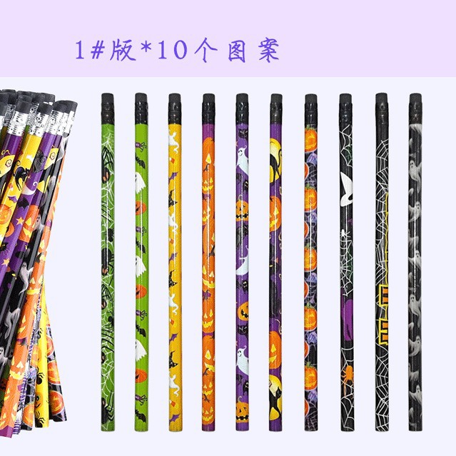 Lápiz navideño de estilo caliente de Amason, goma de borrar, festival de fantasmas de Pascua, lápiz de regalo del día de San Valentín de Halloween HB