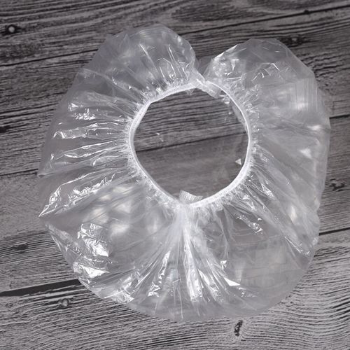 Four-piece set of disposable hair dyeing tools, hair care, disposable shower cap, earmuffs, gloves, shawl and scarf