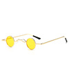 Metal retro marine sunglasses, small glasses solar-powered, European style, punk style