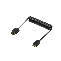 4K 60P HDMIスプリングケーブル2.0カメラアトムモニター高精細線miniマイクロA D C