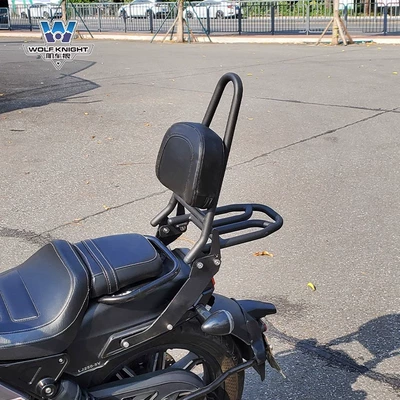 frame tail wing multifunctional folding backrest — Motorcycle tail