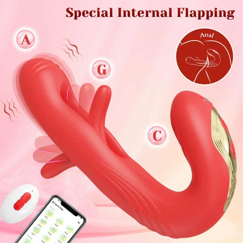 新APP双控拍打振动女用自慰器成人性用品玩具可穿戴外部