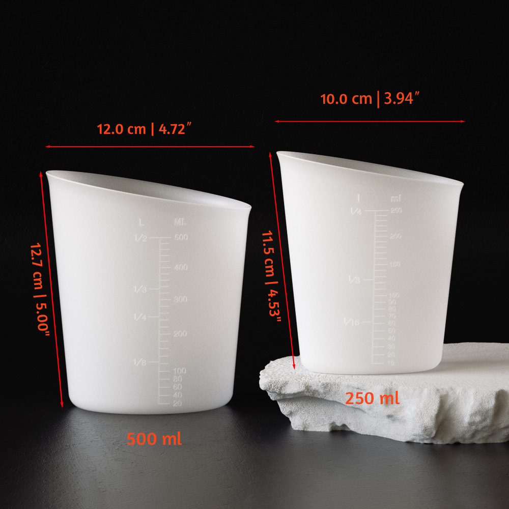 Taza de silicona para mezclar colores con múltiples compartimentos, herramienta de repostería DIY, taza para mezclar colores con compartimentos separados, taza con compartimentos de colores sin necesidad de lavado, venta al por mayor transfronteriza.
