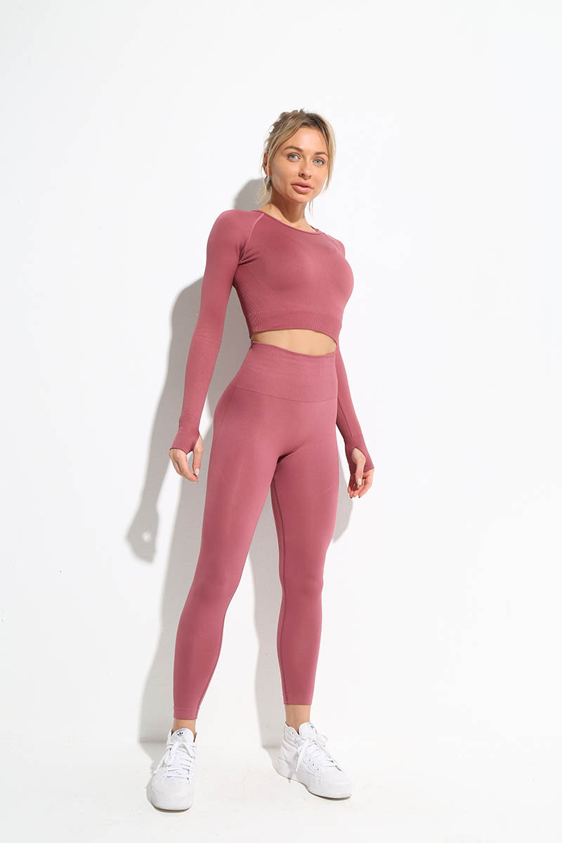 Stretch Fitness Yoga Sports Suit Pure Color