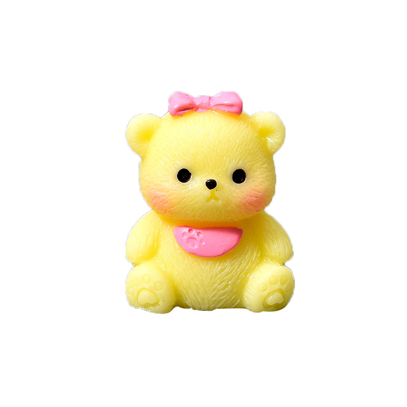 漫画かわいいシミュレーションカップルよだれかけクマデスクトップ装飾品ドールハウスミニデスクトップ diy 装飾アクセサリー
