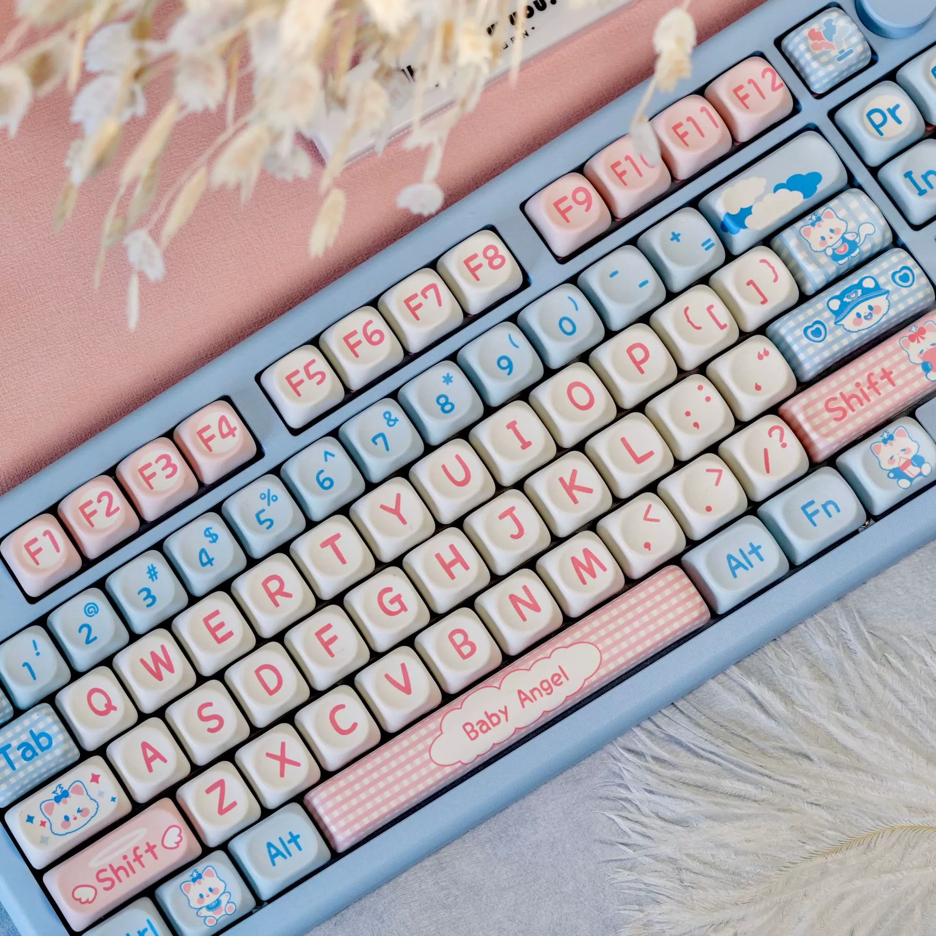 Factory direct sales of thermal sublimation keycaps PBT keycaps Original MOA key thermal transfer mechanical keyboard keycaps 6468104