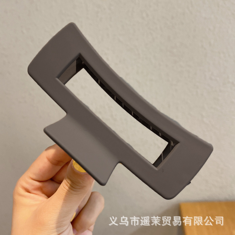 咖色磨砂抓夹女2025年新款发夹后脑勺大号发量多鲨鱼夹子发卡头饰|undefined