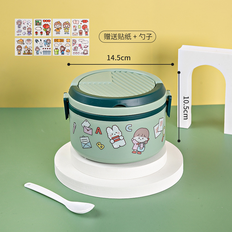 Suministro de fábrica caja de almuerzo de plástico de tres capas horno de microondas de grado alimenticio caja de almuerzo de calefacción trabajador de oficina estudiante caja de almuerzo