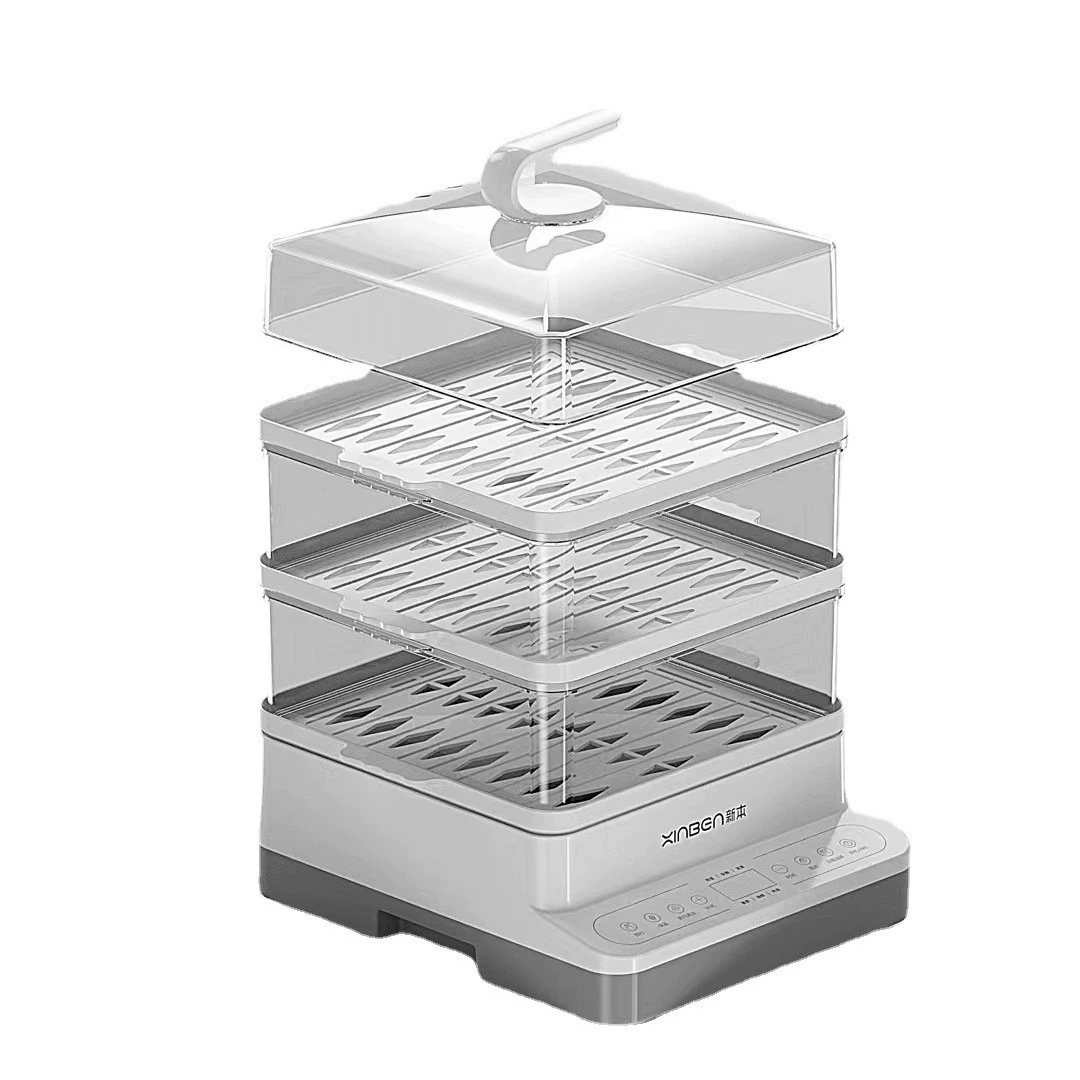 Xianke multifunctional steamer household intelligent appointment electric steamer three -layer large capacity automatic power off -power breakfast machine