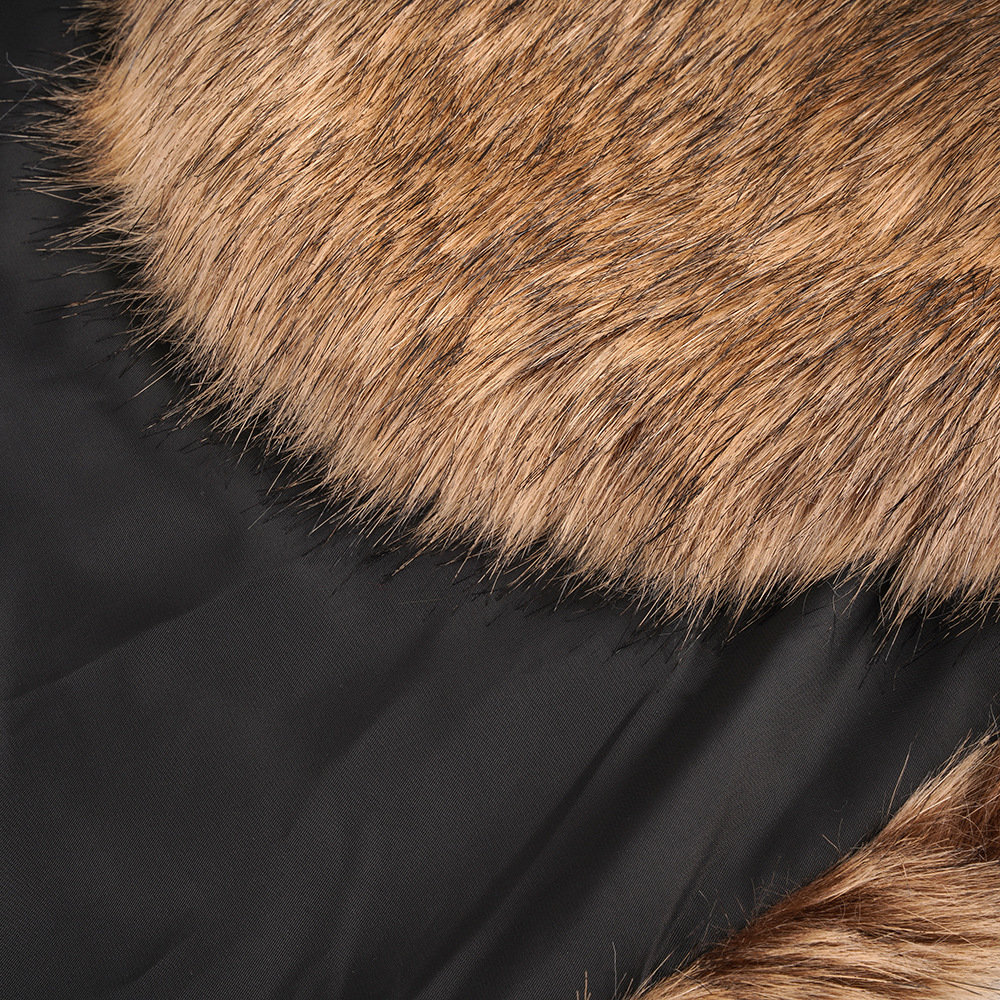 Yakalı taklit, gelin çeongsamı, sonbahar ve kış taklit tilki kürkü pelerin şal_voghion.com