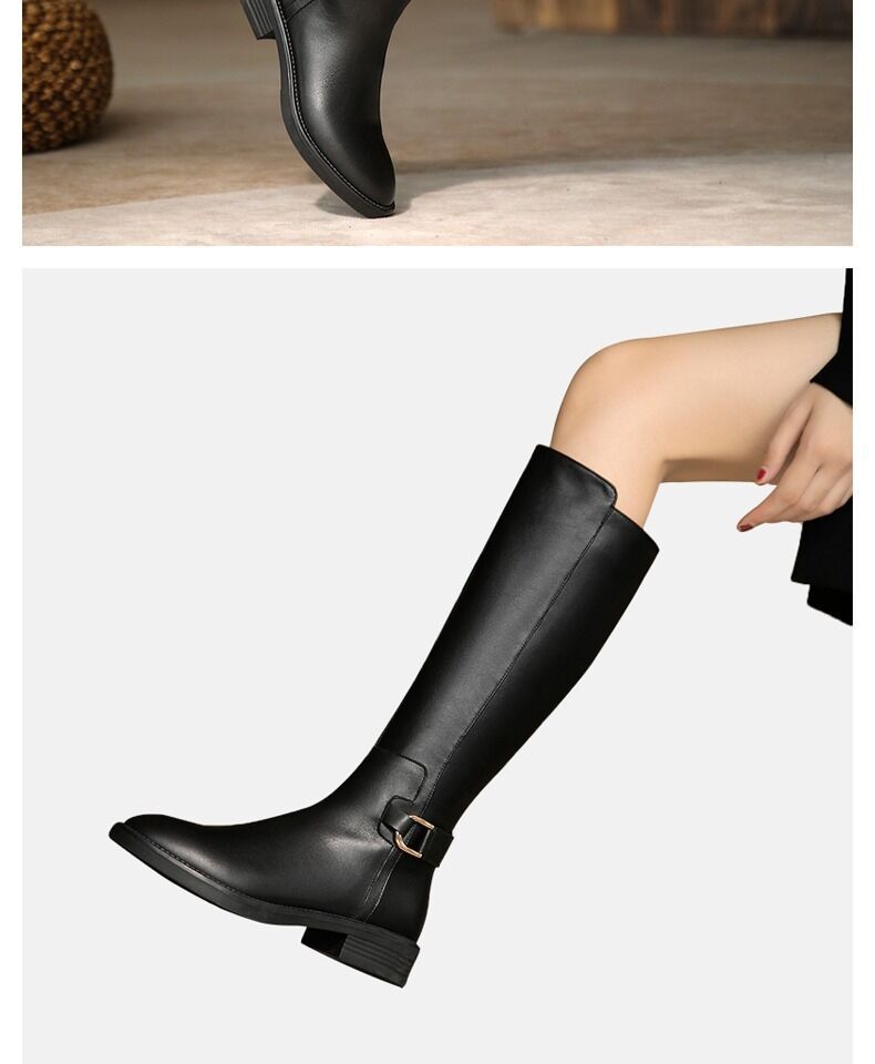 Pantofi de damă Cizme lungi Cizme cavalerești pentru femei Iarna nouă Toamnă și iarnă plus Catifea Martin Cizme până la genunchi Cizme mici_voghion.com