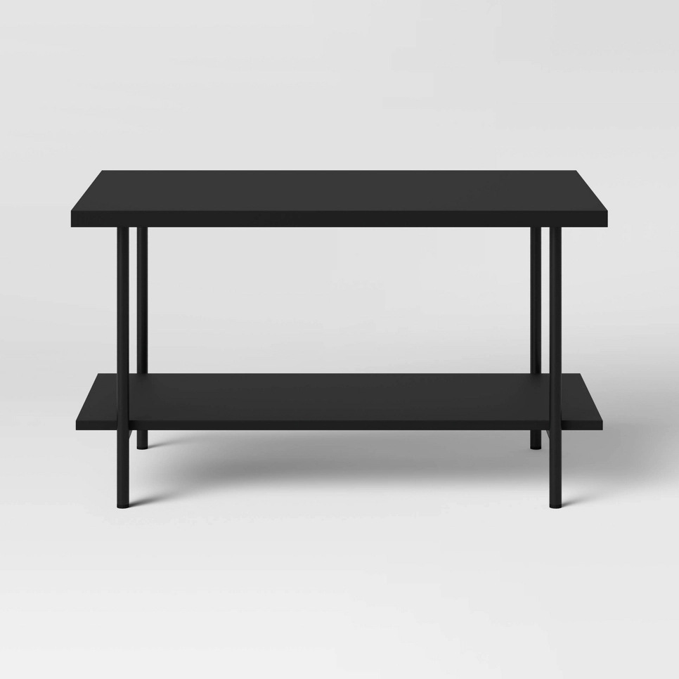 Mesa de té de lujo ligero de doble capa, mesa de sofá de sala de estar, mesa de café rectangular de madera maciza, mesa de café