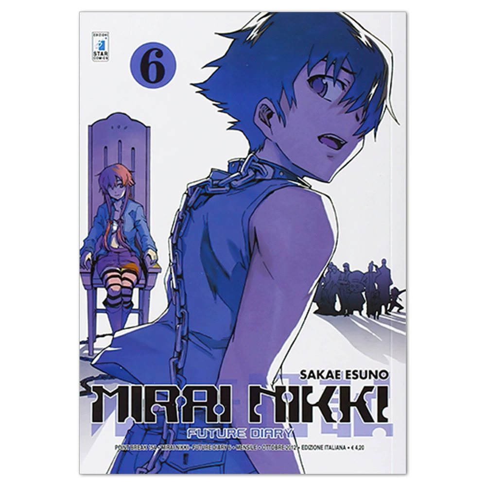 Плакат-наклейка Mirai Nikki (Future Diary) — аниме-мурал, разные размеры (10×15–50×70 см)