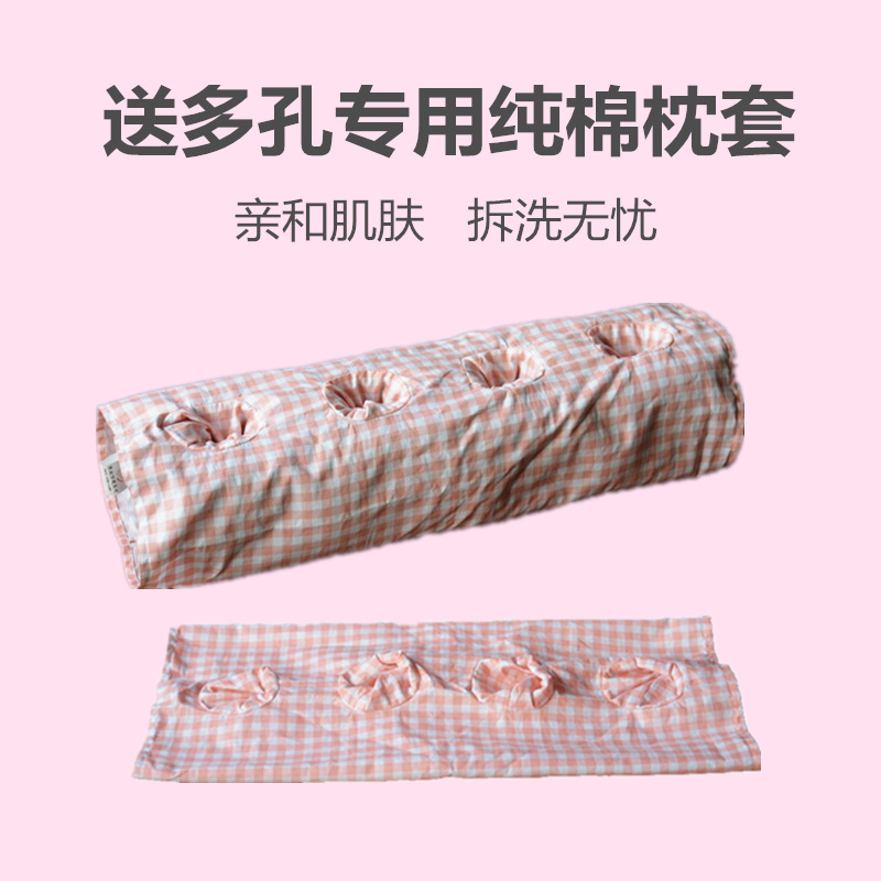 GJU8批發平遙古城多孔耳枕玲瓏枕孝莊不壓耳朵枕透氣頸椎枕蕎麥殼