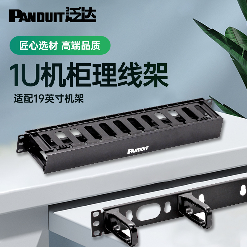 泛达Panduit1U理线架水平梳线器理线器网络理线架19寸机柜理线架2