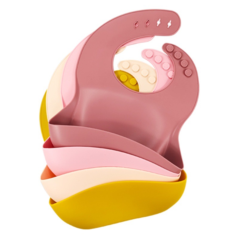 Babero de silicona para niños ropa de bebé babero de silicona para comer babero del bebé babero impermeable