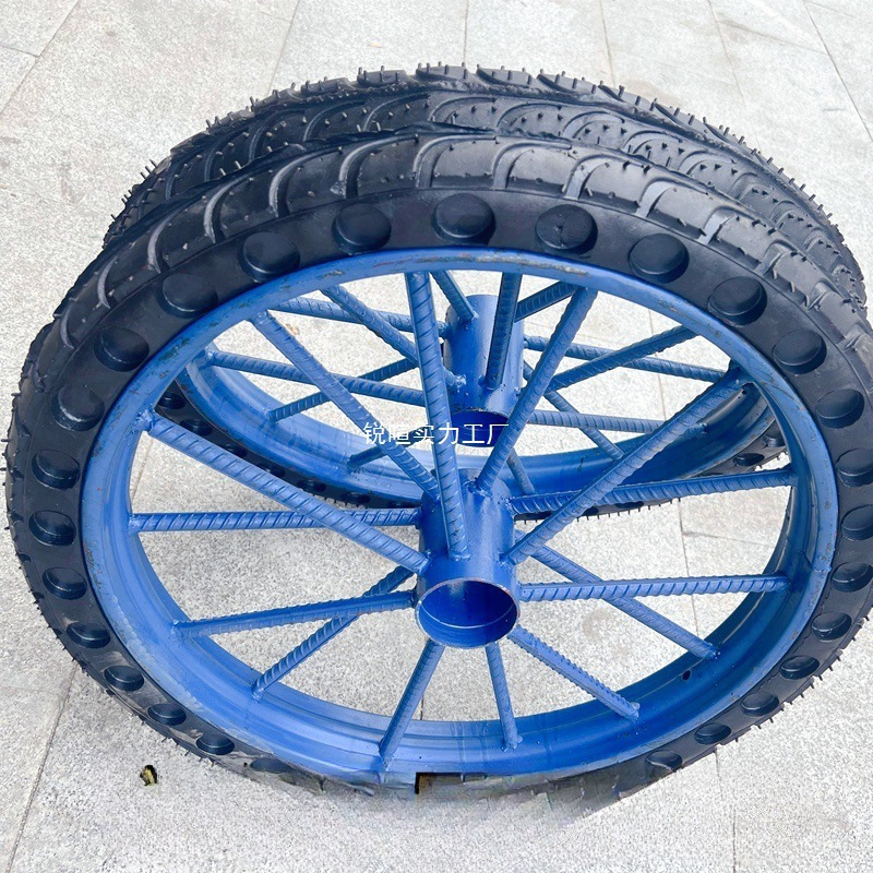 厂家批发工地手推车轮胎.-建筑劳动车实心轮子板车斗车架子