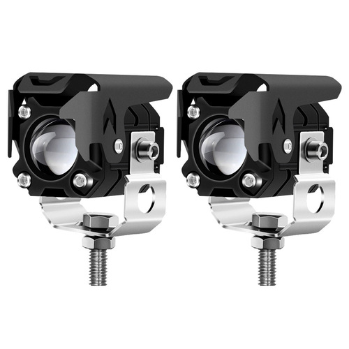 Motorcycle lights, yellow and white high and low beams, external work lights, LED electric car spotlights, modified headlights, cross-border