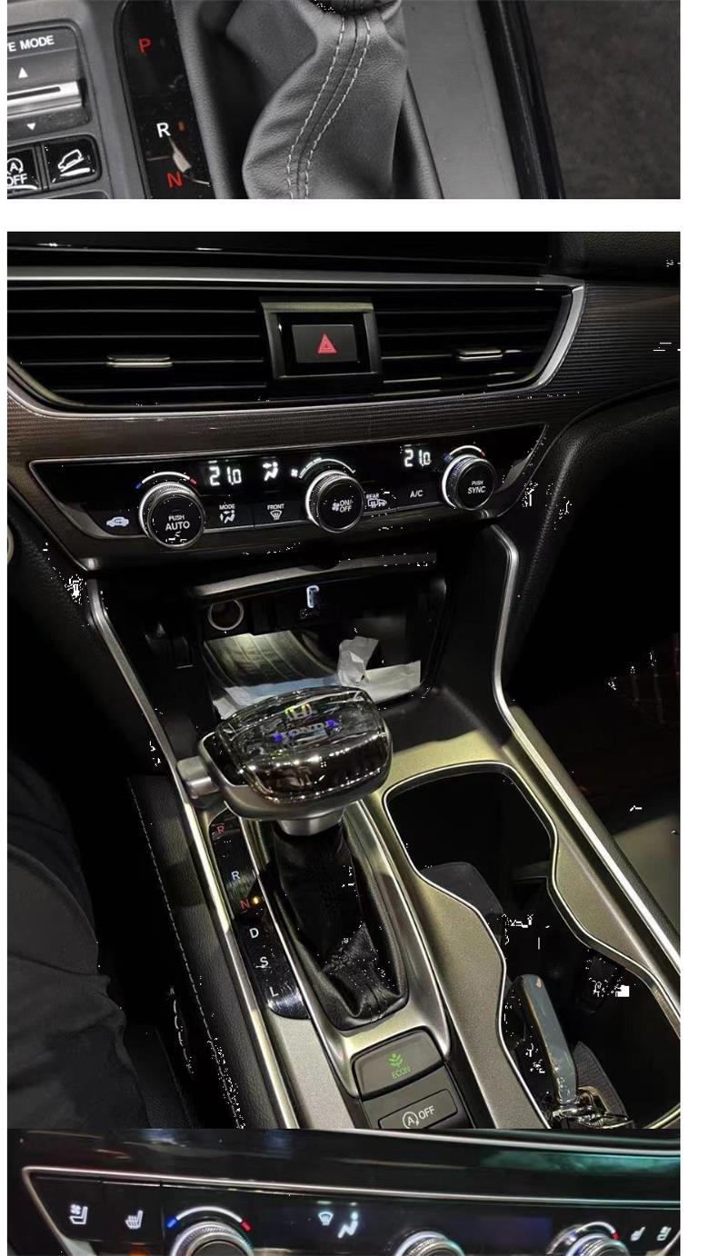 Suitable for Honda 11Th Generation Accord Crystal Gear Shift Knob, Inspire Crv Style Modified Gear Shift Head, Civic Gear Knob
