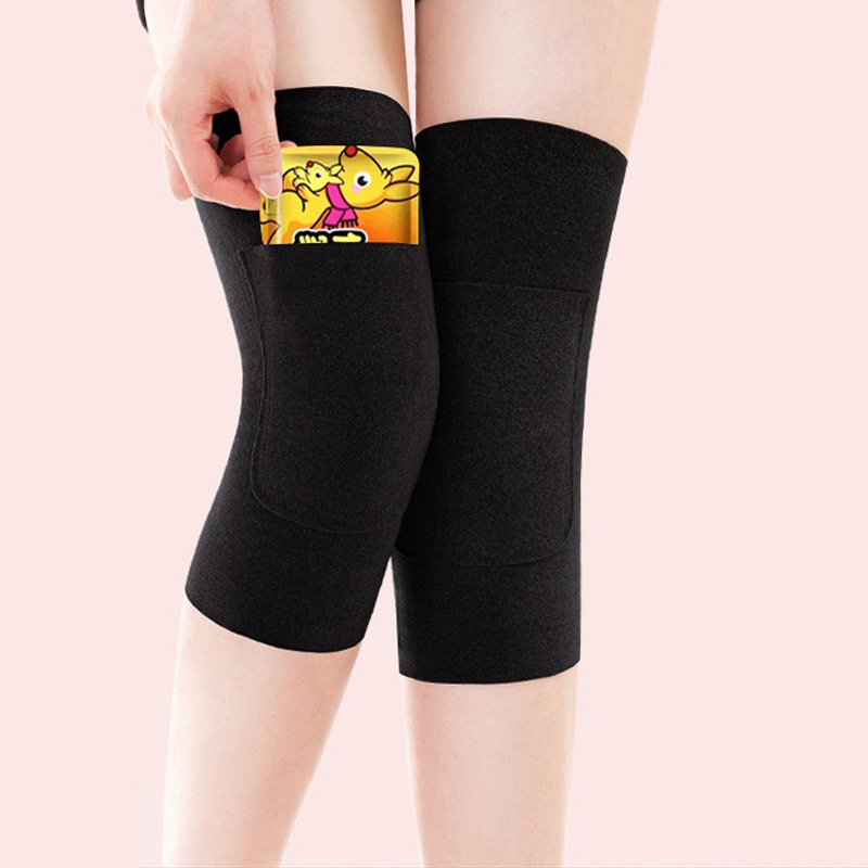 Decelon otoño y invierno antifrío y cálido bolsillo sin huellas con bolsillo calentador para calentar las articulaciones de la pierna y la rodilla.