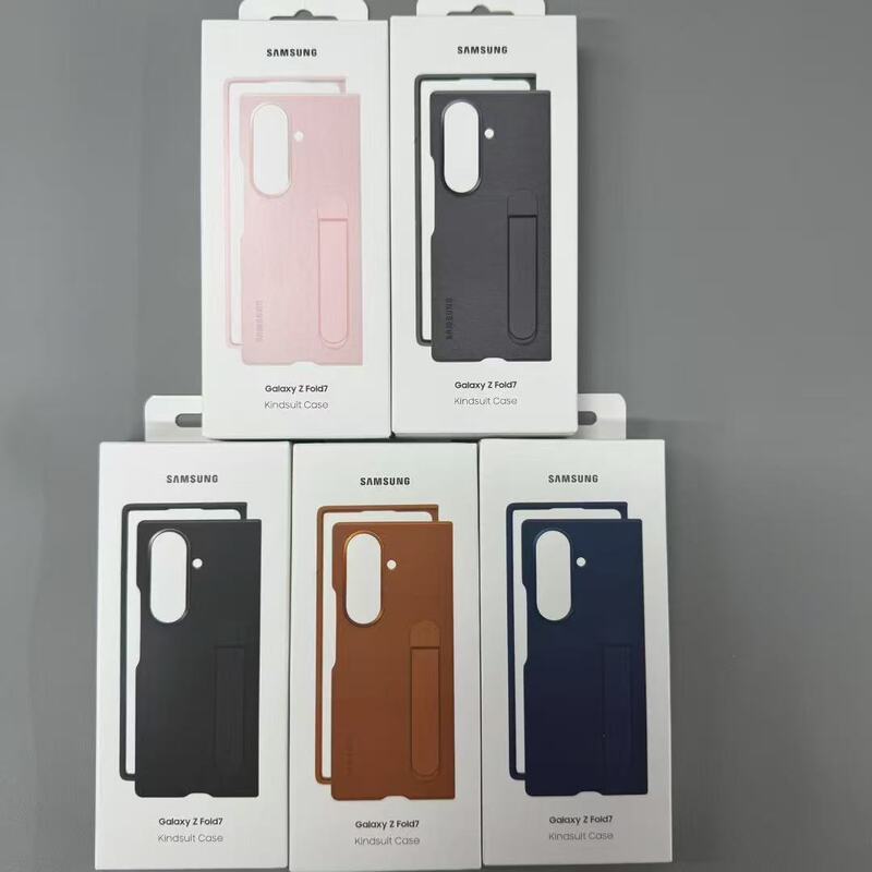 Suitable for Samsung Z Fold7 Hardware Bracket Leather Business Ultra-Thin Anti-Fall Foldableing Shell Fold7 All-Inclusive Protective Cover Suitable for Samsung Z Fold7 Hardware Bracket Leather Business Ultra-Thin Anti-Fall Foldableing Shell Fold7 All-Inclusive Protective Cover