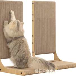 L型立式猫抓板猫窝一体猫玩具靠墙逗猫磨爪器小型猫爬架宠物用品